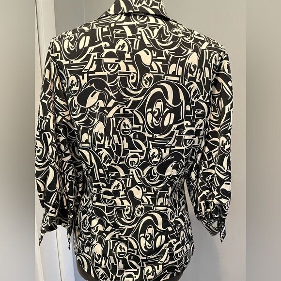 Ralph Lauren Black Label Puffy Sleeve Poet’s Blouse - Picture 3 of 7